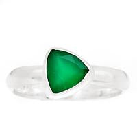 Faceted Green Onyx Ring - GOFR111