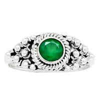 Faceted Green Onyx Ring - GOFR155