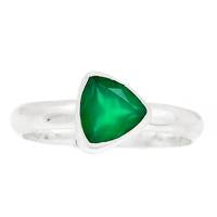 Faceted Green Onyx Ring - GOFR186