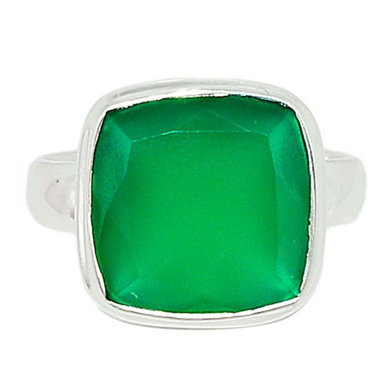 Faceted Green Onyx Ring - GOFR232