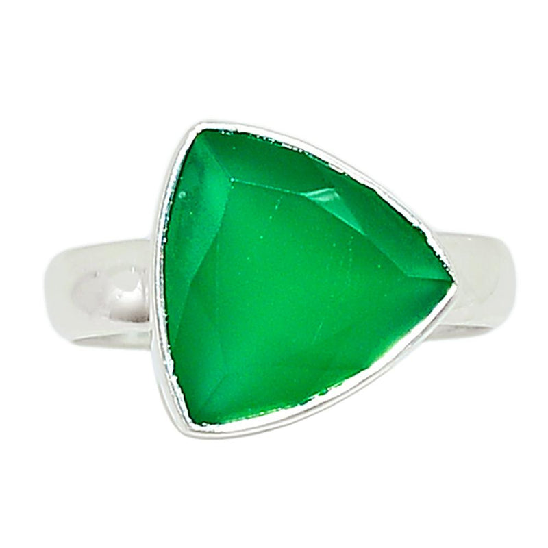 Faceted Green Onyx Ring - GOFR233