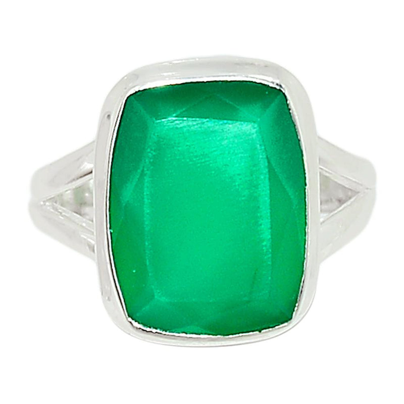 Faceted Green Onyx Ring - GOFR236