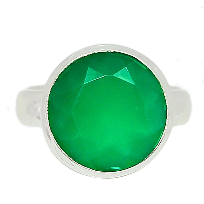 Faceted Green Onyx Ring - GOFR260
