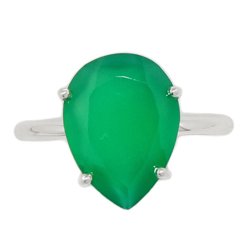 Claw - Faceted Green Onyx Ring - GOFR280