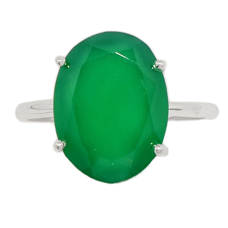 Claw - Faceted Green Onyx Ring - GOFR286