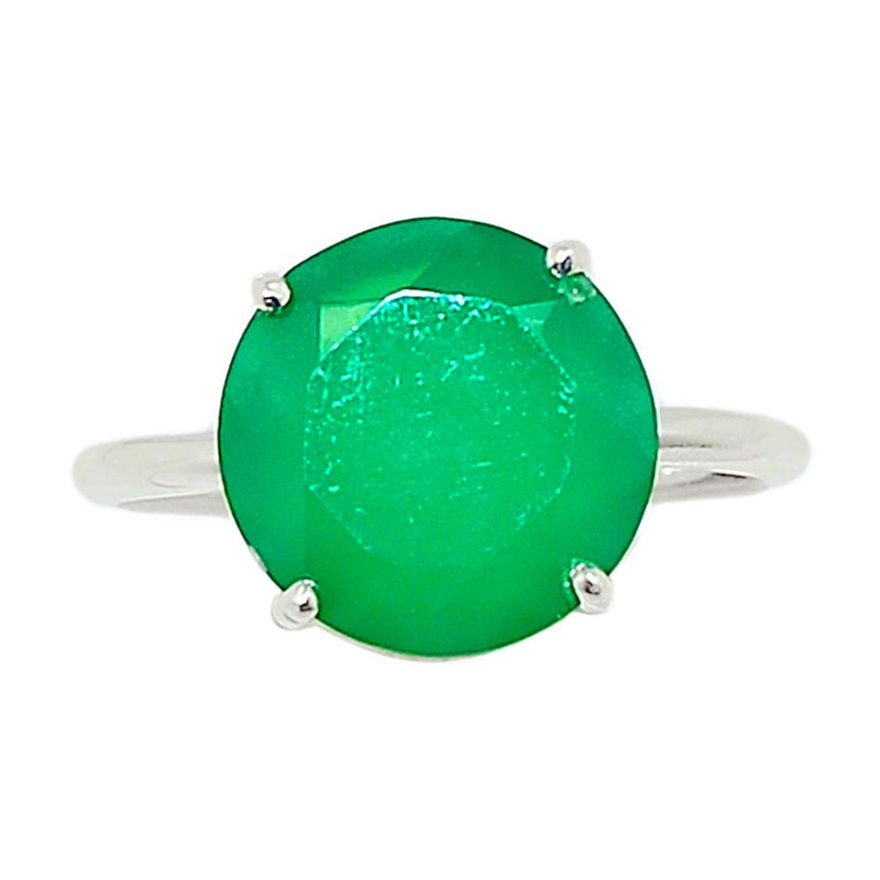 Claw - Faceted Green Onyx Ring - GOFR294