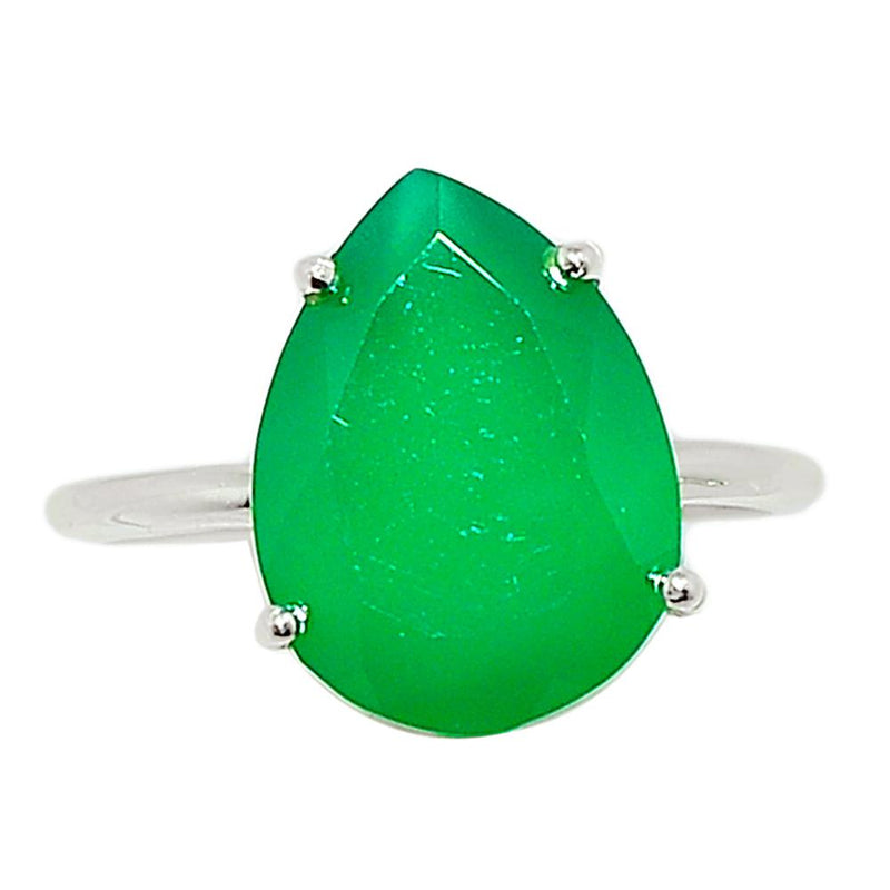Claw - Faceted Green Onyx Ring - GOFR295