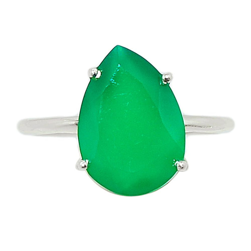Claw - Faceted Green Onyx Ring - GOFR297