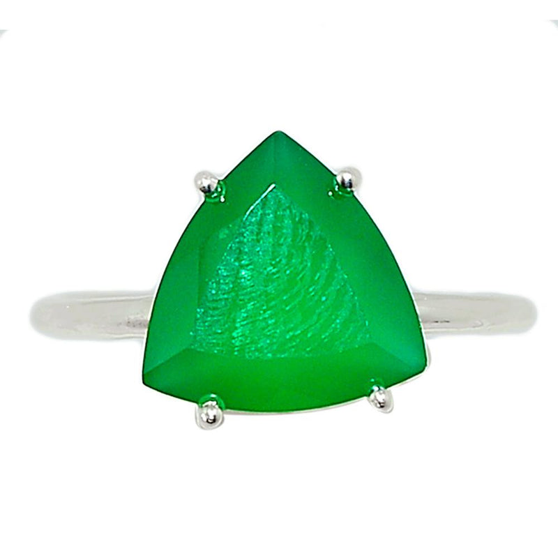 Claw - Faceted Green Onyx Ring - GOFR311