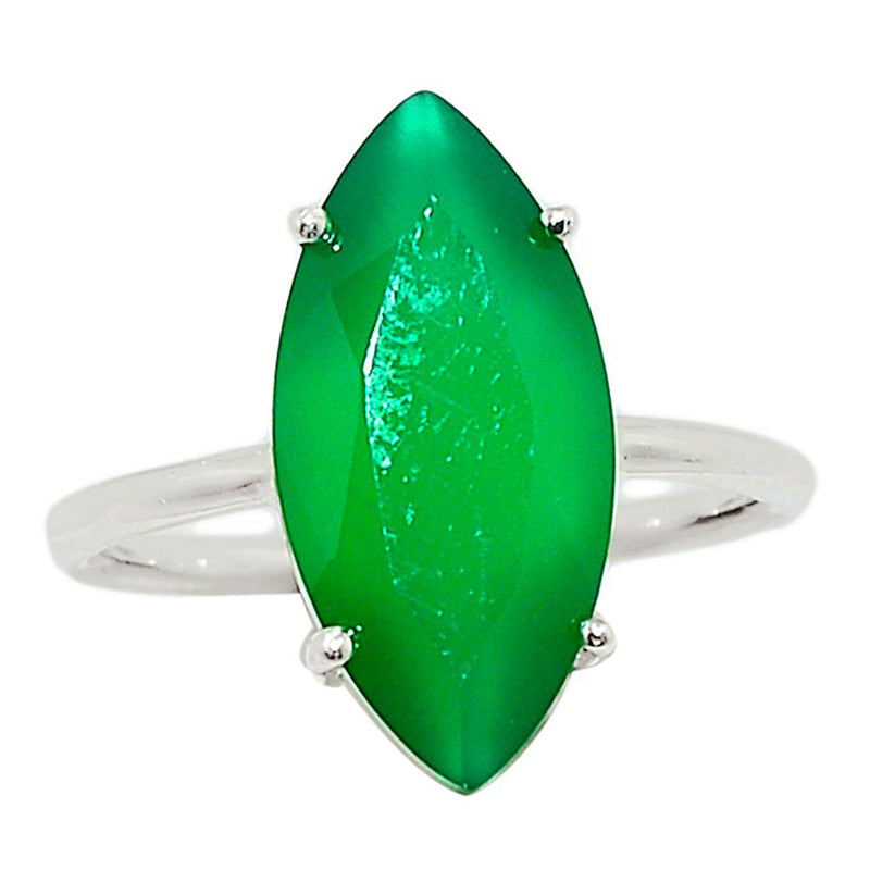 Claw - Faceted Green Onyx Ring - GOFR312