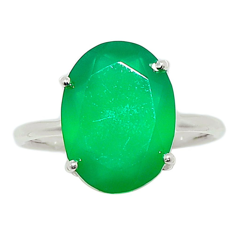 Claw - Faceted Green Onyx Ring - GOFR314