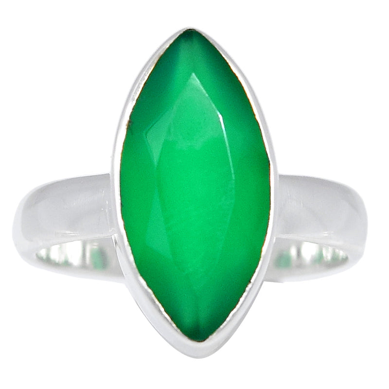 Green Onyx Faceted Ring - GOFR345