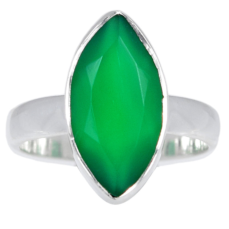 Green Onyx Faceted Ring - GOFR348