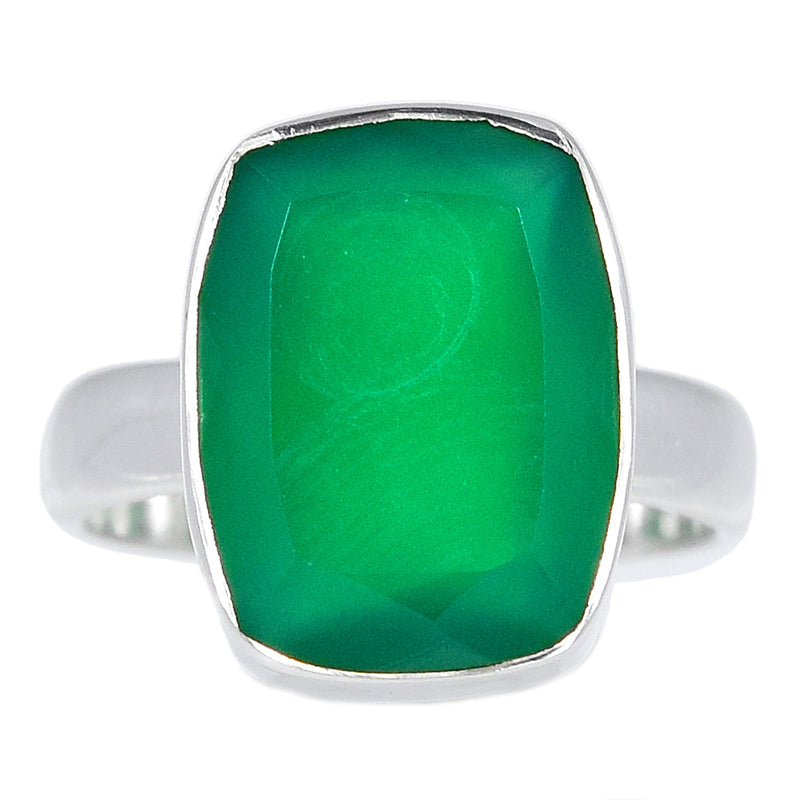 Green Onyx Faceted Ring - GOFR357