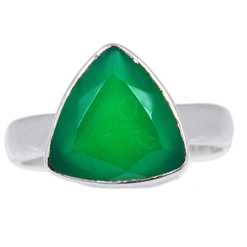 Green Onyx Faceted Ring - GOFR358