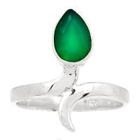 Faceted Green Onyx Ring - GOFR35