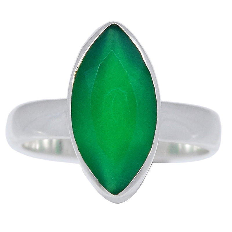 Green Onyx Faceted Ring - GOFR360