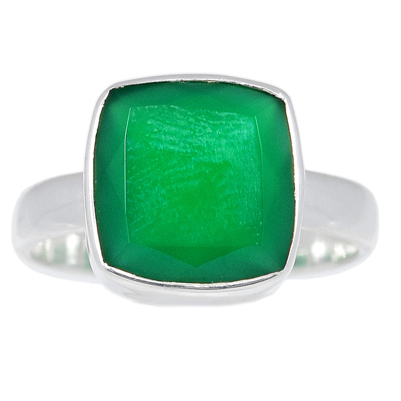 Green Onyx Faceted Ring - GOFR366