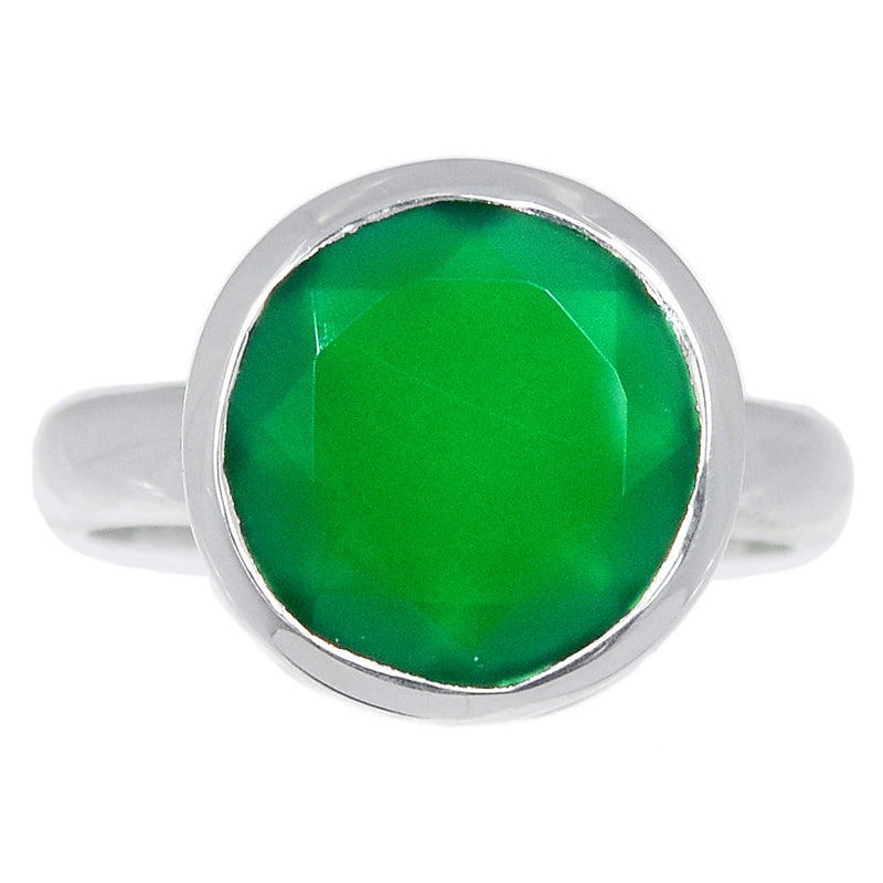 Green Onyx Faceted Ring - GOFR372
