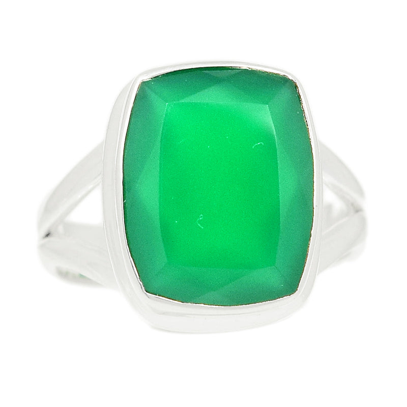 Green Onyx Faceted Ring - GOFR386
