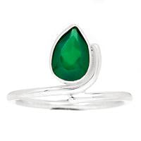 Faceted Green Onyx Ring - GOFR48