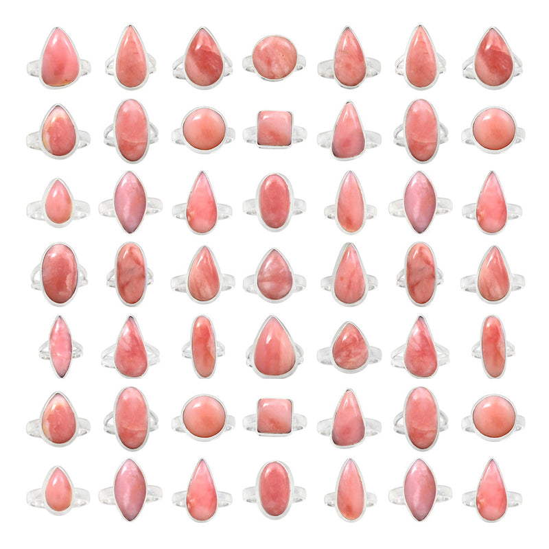 500 Grams Mix Lot - Pink Opal Ring - GPNKR2