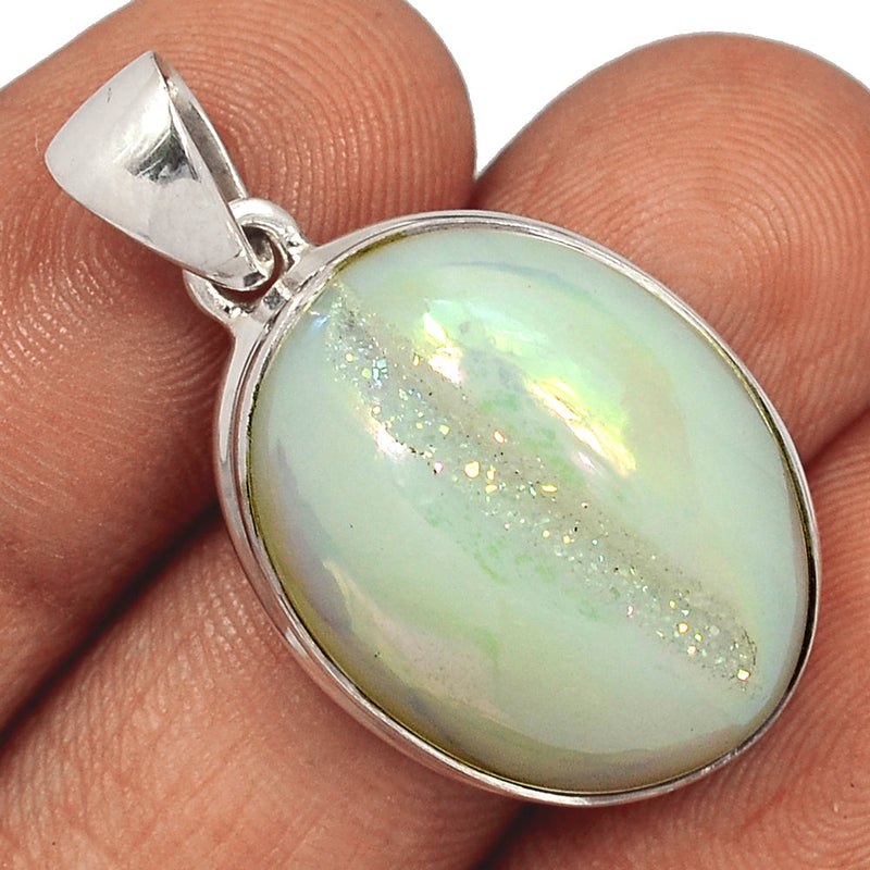 1.5" Angel Aura Druzy Pendants - GPWP558