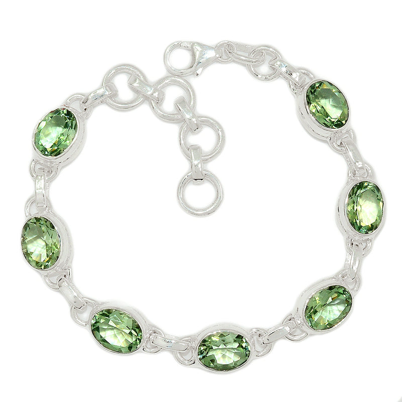 8.1" Green Amethyst Bracelets - GRAB129