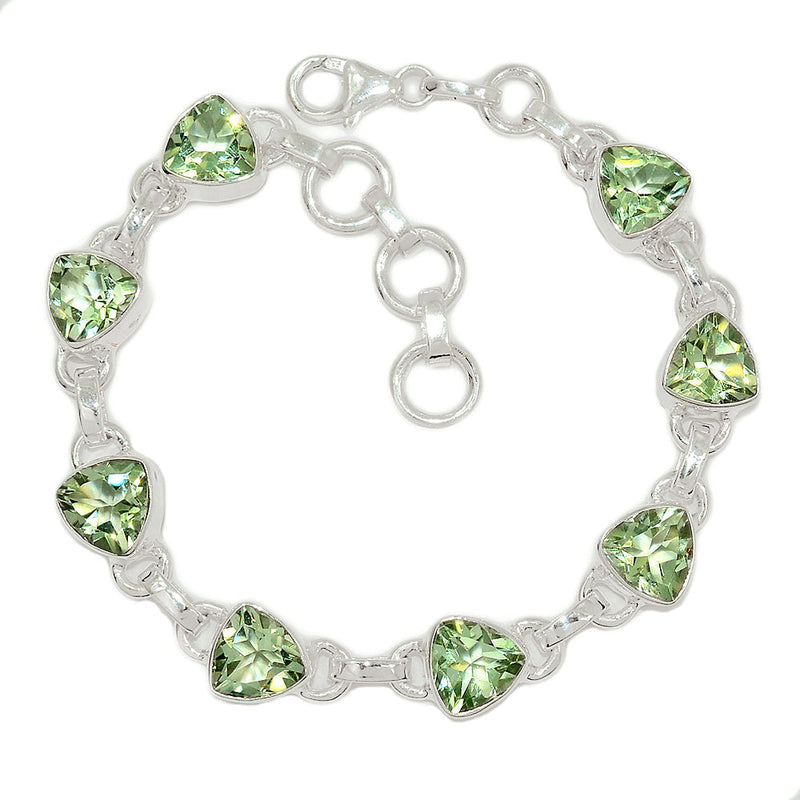8" Green Amethyst Bracelets - GRAB130