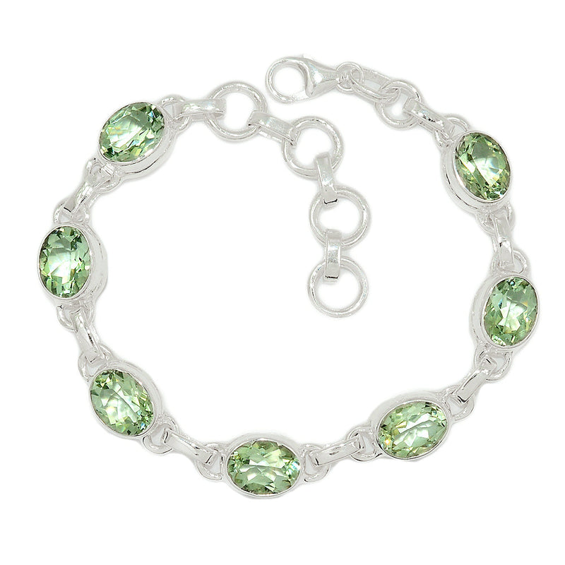 8.1" Green Amethyst Bracelets - GRAB131