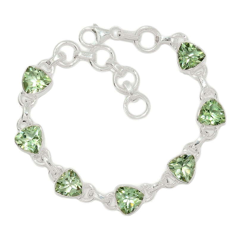 7.8" Green Amethyst Bracelets - GRAB132