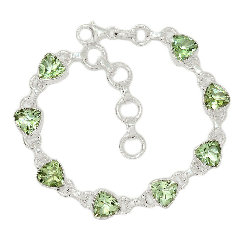 8.5" Green Amethyst Bracelets - GRAB140