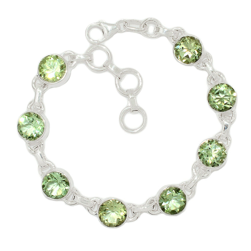 7.8" Green Amethyst Bracelets - GRAB141