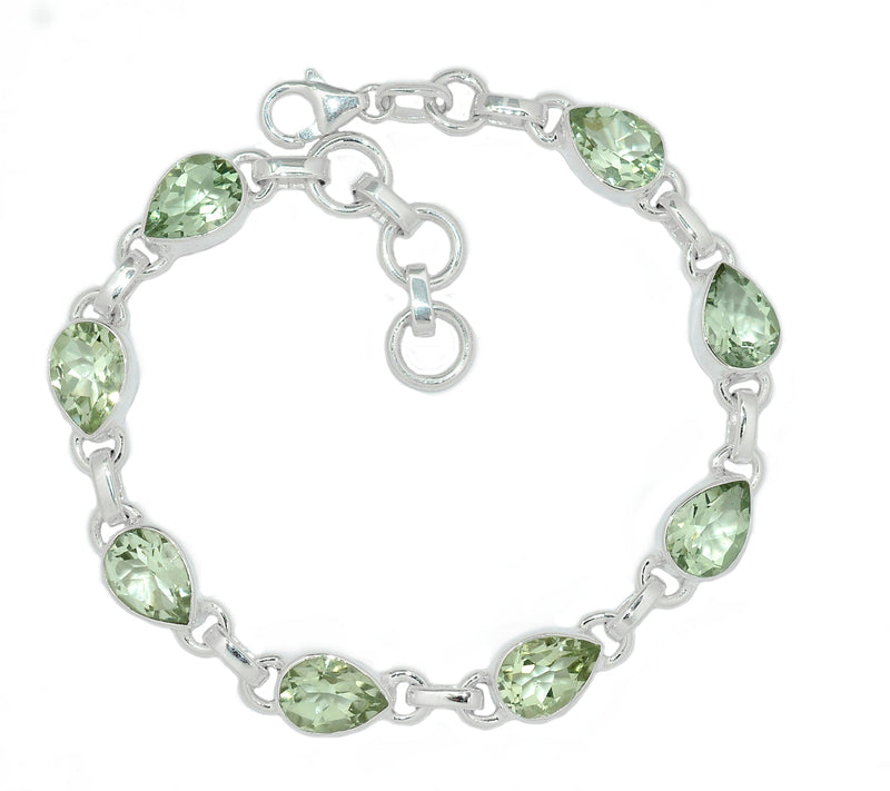 8.5" Green Amethyst Bracelets - GRAB152