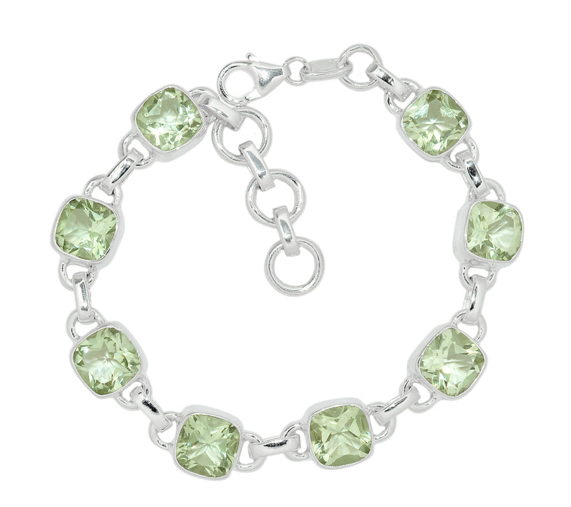 8.1" Green Amethyst Bracelets - GRAB154