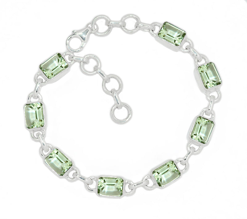 8.3" Green Amethyst Bracelets - GRAB156