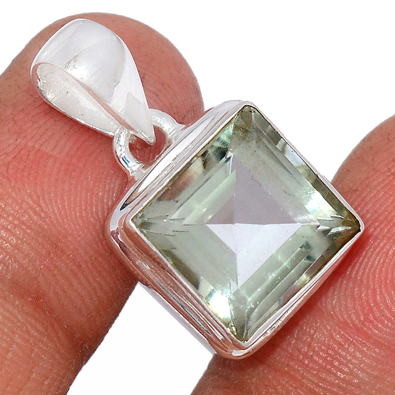 1" Green Amethyst Pendants - GRAP1895