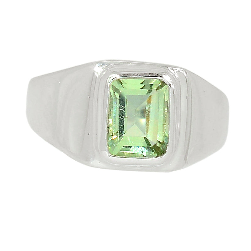 Solid - Green Amethyst Ring - GRAR2373