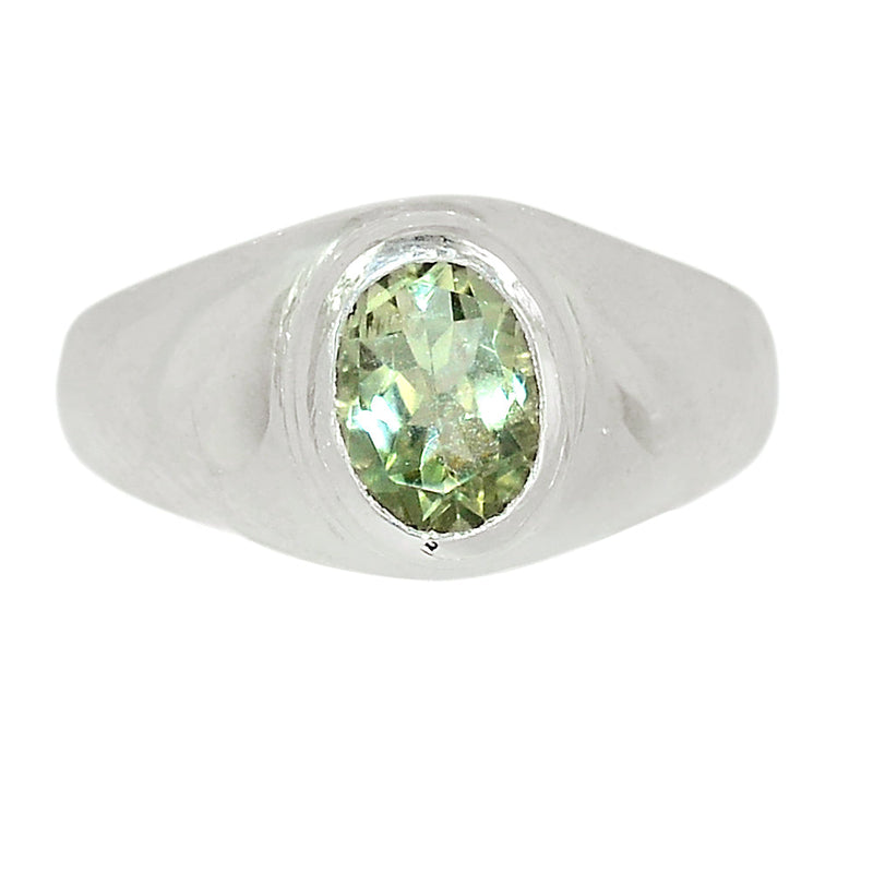 Solid - Green Amethyst Ring - GRAR2375