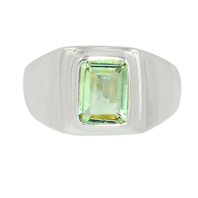 Solid - Green Amethyst Ring - GRAR2376