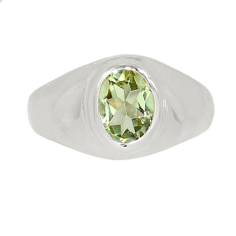 Solid - Green Amethyst Ring - GRAR2380