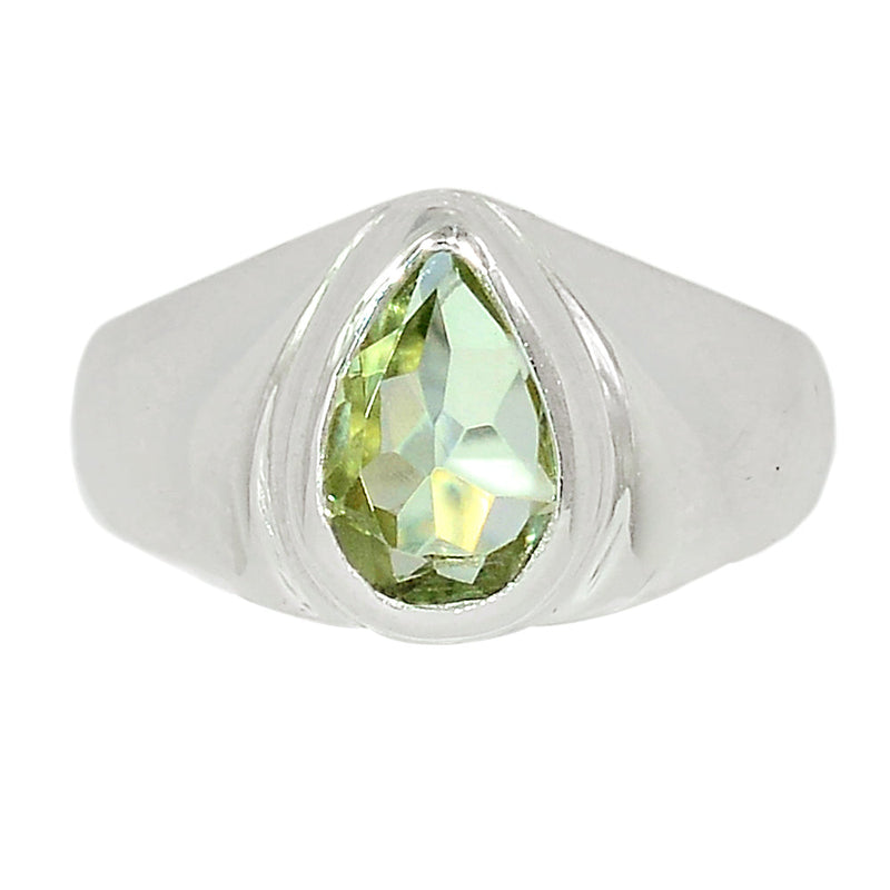 Solid - Green Amethyst Ring - GRAR2382