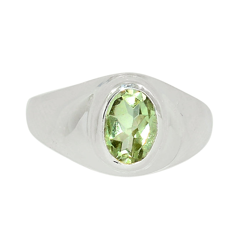 Solid - Green Amethyst Ring - GRAR2383