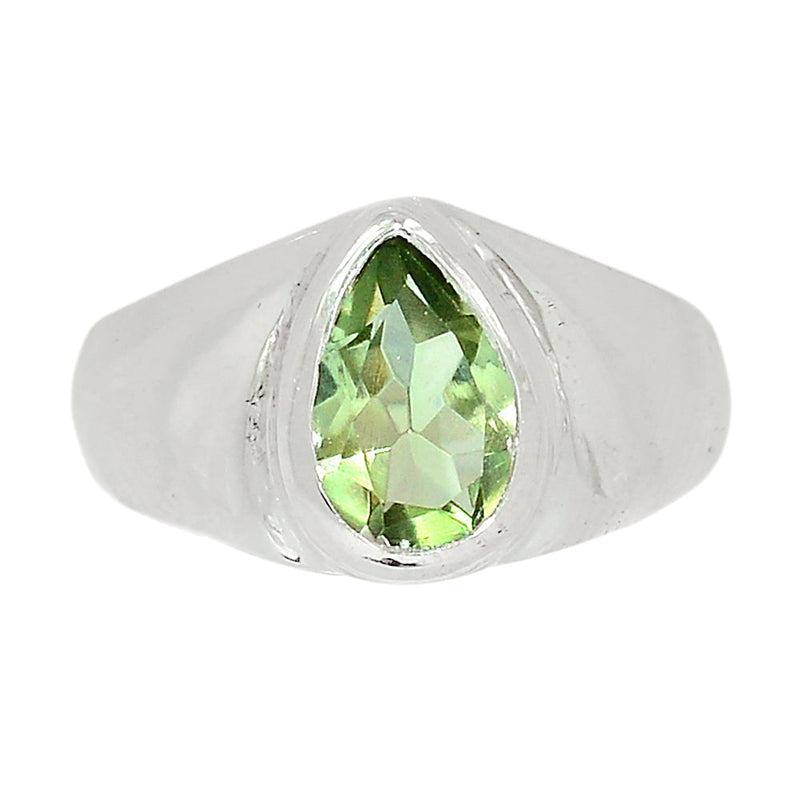 Solid - Green Amethyst Ring - GRAR2386