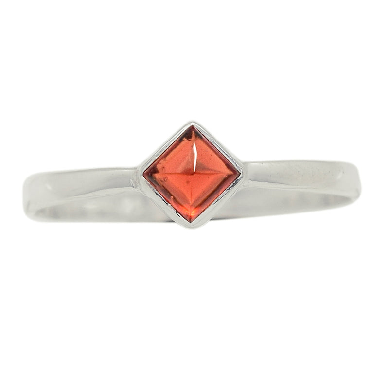 Small Plain - Garnet Cabochon Ring - GRCR630