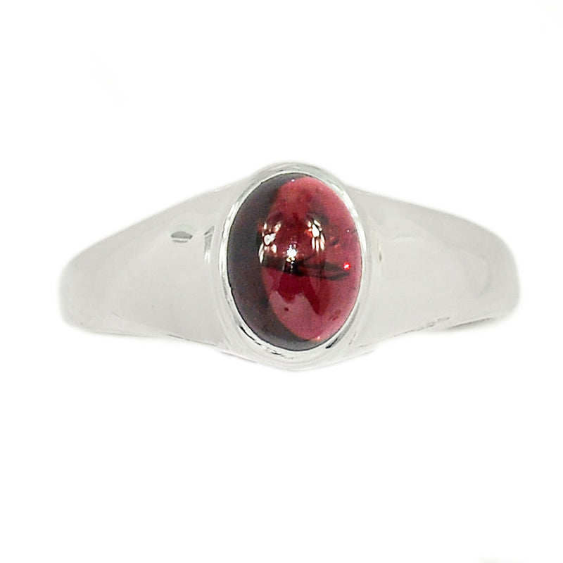 Solid - Garnet Cabochon Ring - GRCR653