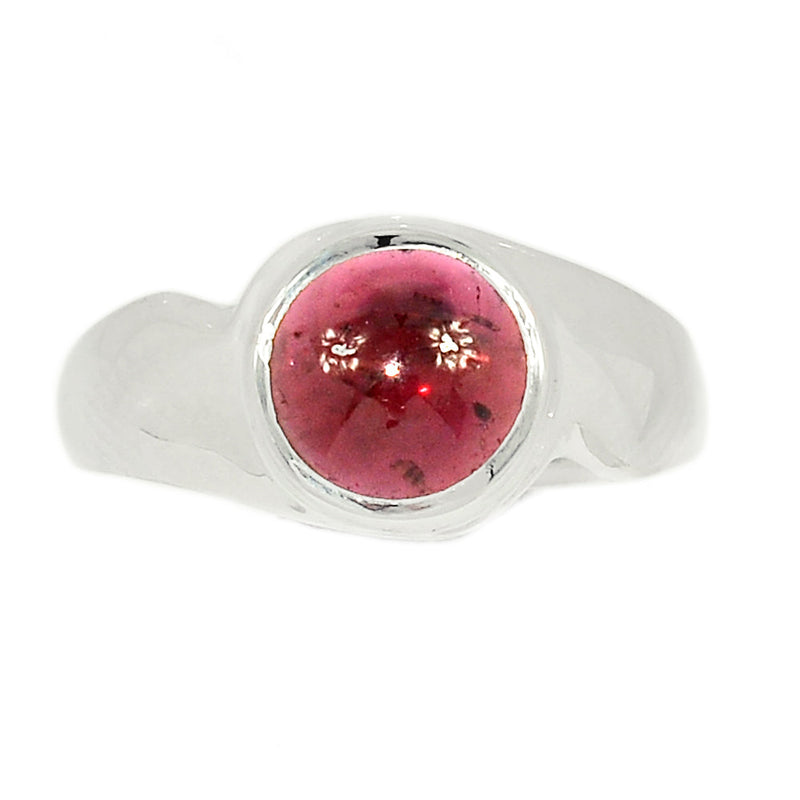 Solid - Garnet Cabochon Ring - GRCR654