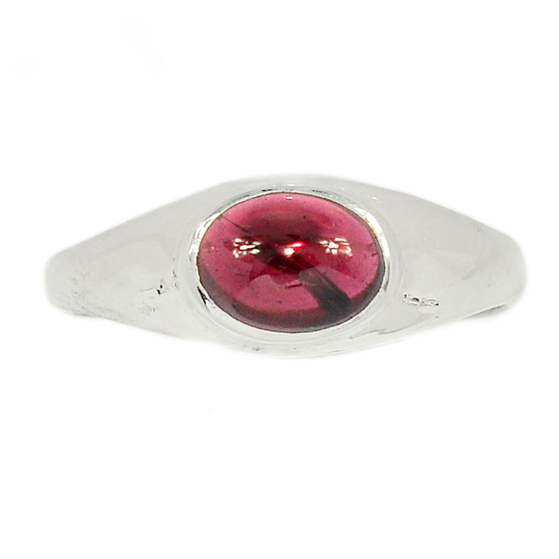 Solid - Garnet Cabochon Ring - GRCR656