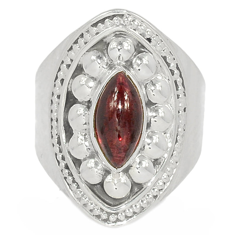 Fine Filigree - Garnet Cabochon Ring - GRCR852