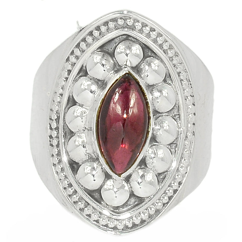 Fine Filigree - Garnet Cabochon Ring - GRCR866